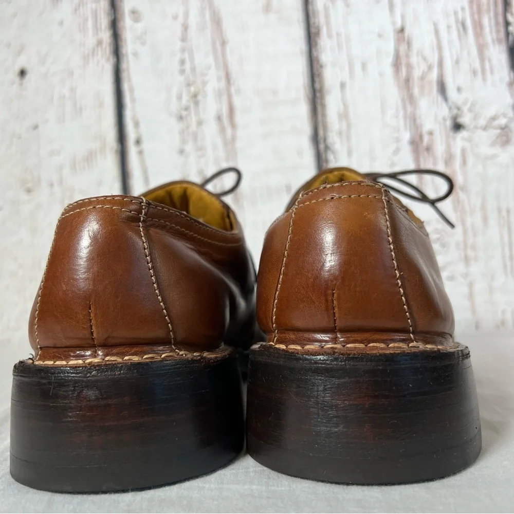 Cole Haan Brown Oxford Lace Up Leather Dress Shoes Size 9 US GUC